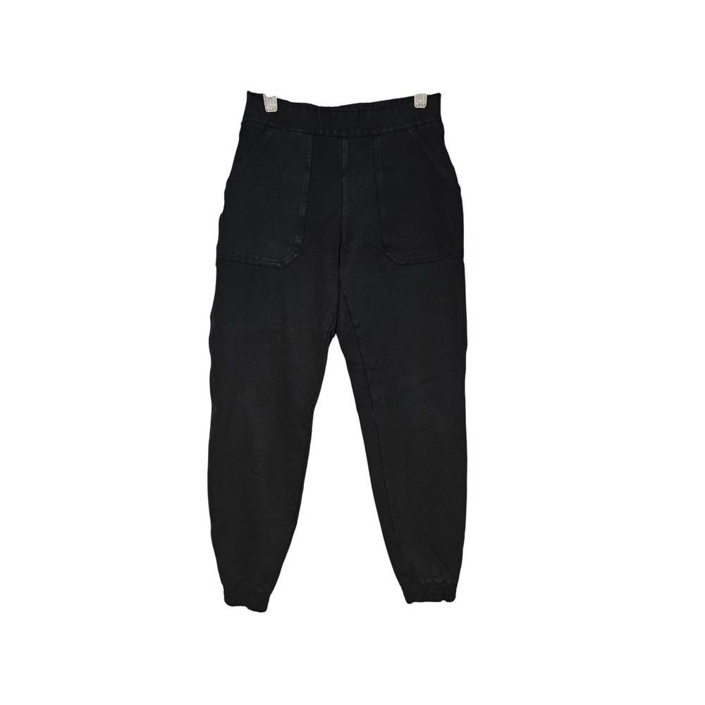 Spanx The Perfect Pant Joggers Black Ponte Knit Slimming Womens Medium